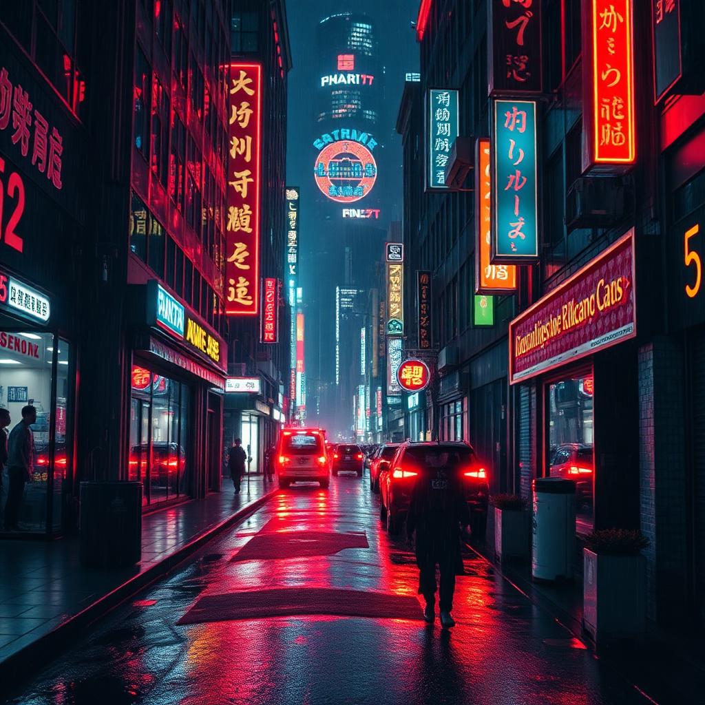 Neon rain